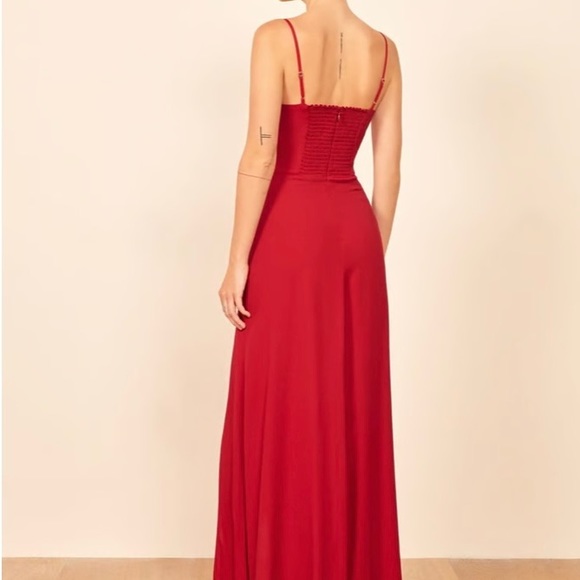 Reformation Loire Dress in Cherry Sz 4 NWT - Picture 3 of 9